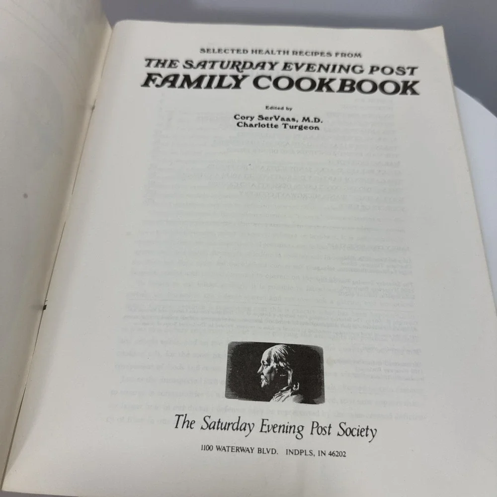 Vintage Saturday Evening Post Family Cookbook Selected‎ Health Recipes Paperback